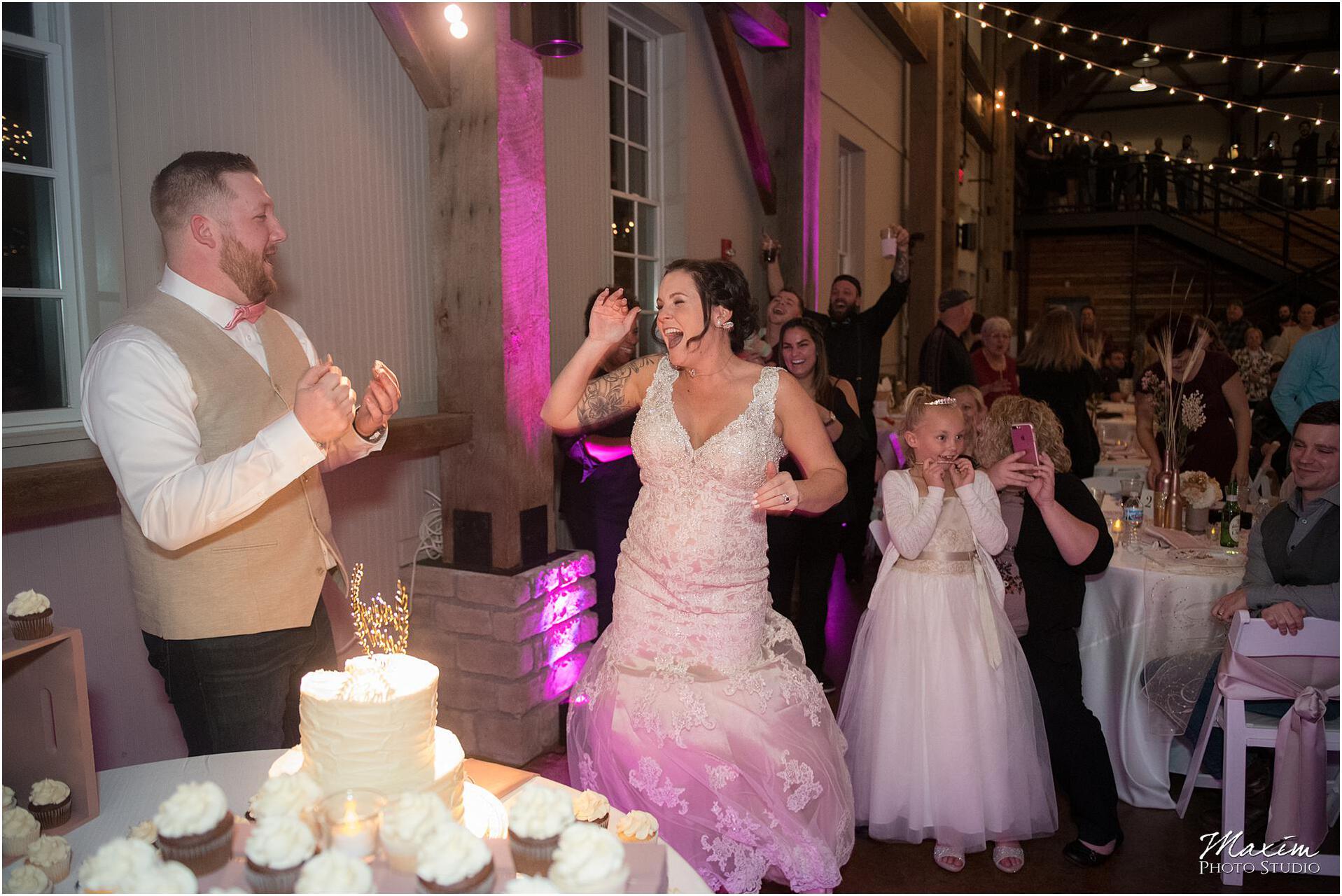 Muhlhauser Barn Wedding Reception Cake Gender Reveal
