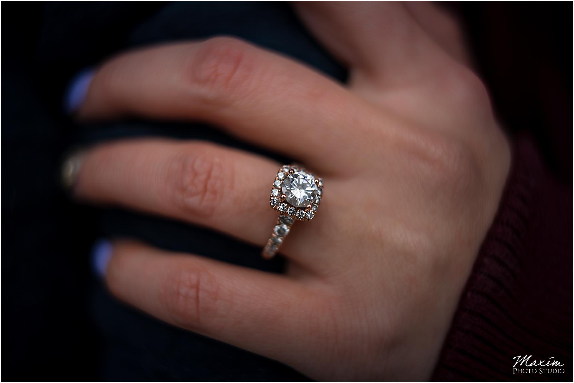 Ault Park Wedding ring, bridal portraits, Cincinnati engagement