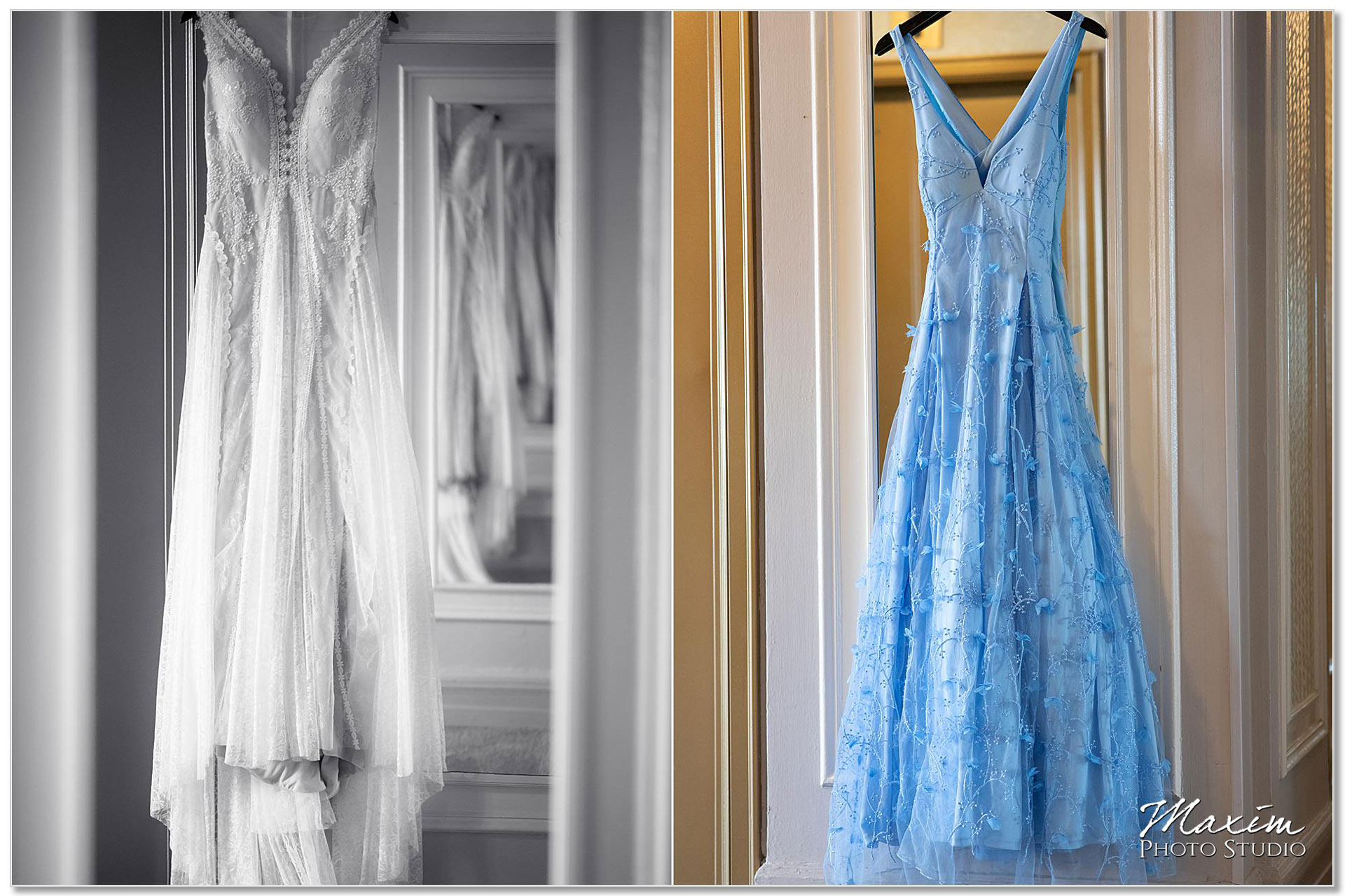 Cincinnati wedding ceremony reception dress