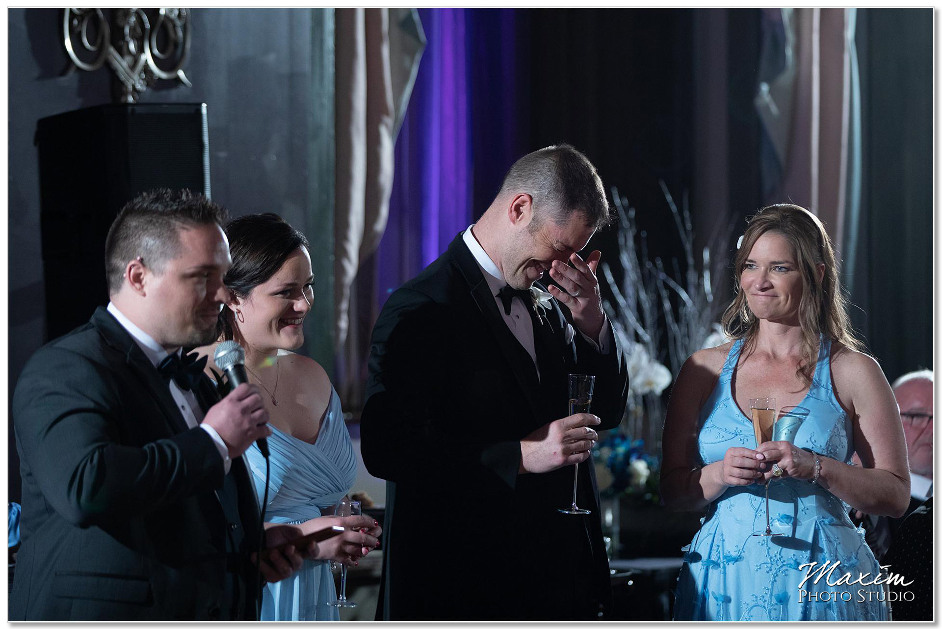 Toasts Hilton Netherland Plaza Continental Room Wedding Reception