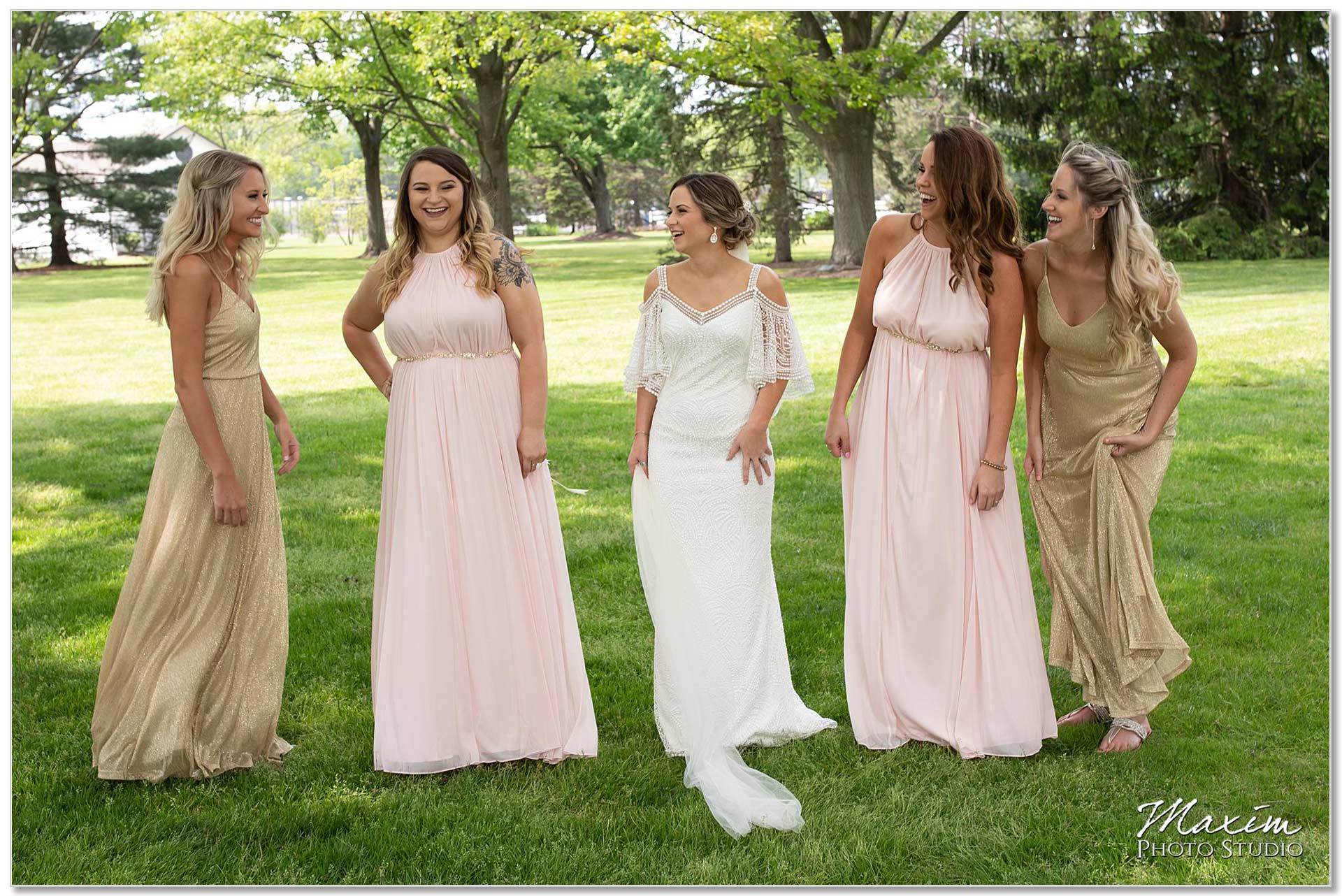 Polen Farm Wedding Bridesmaids