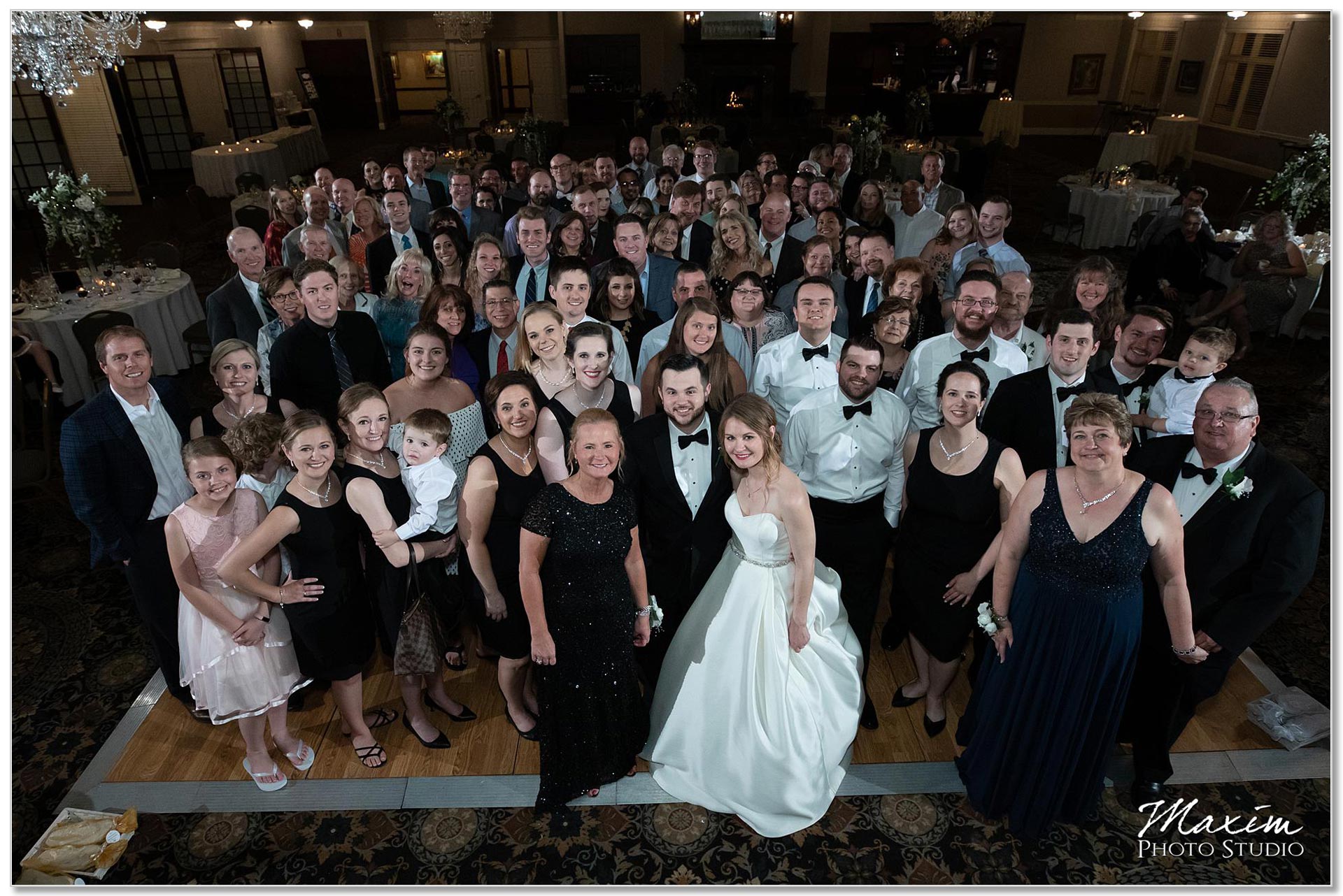 Party Pleasers DJ wedding reception group photo