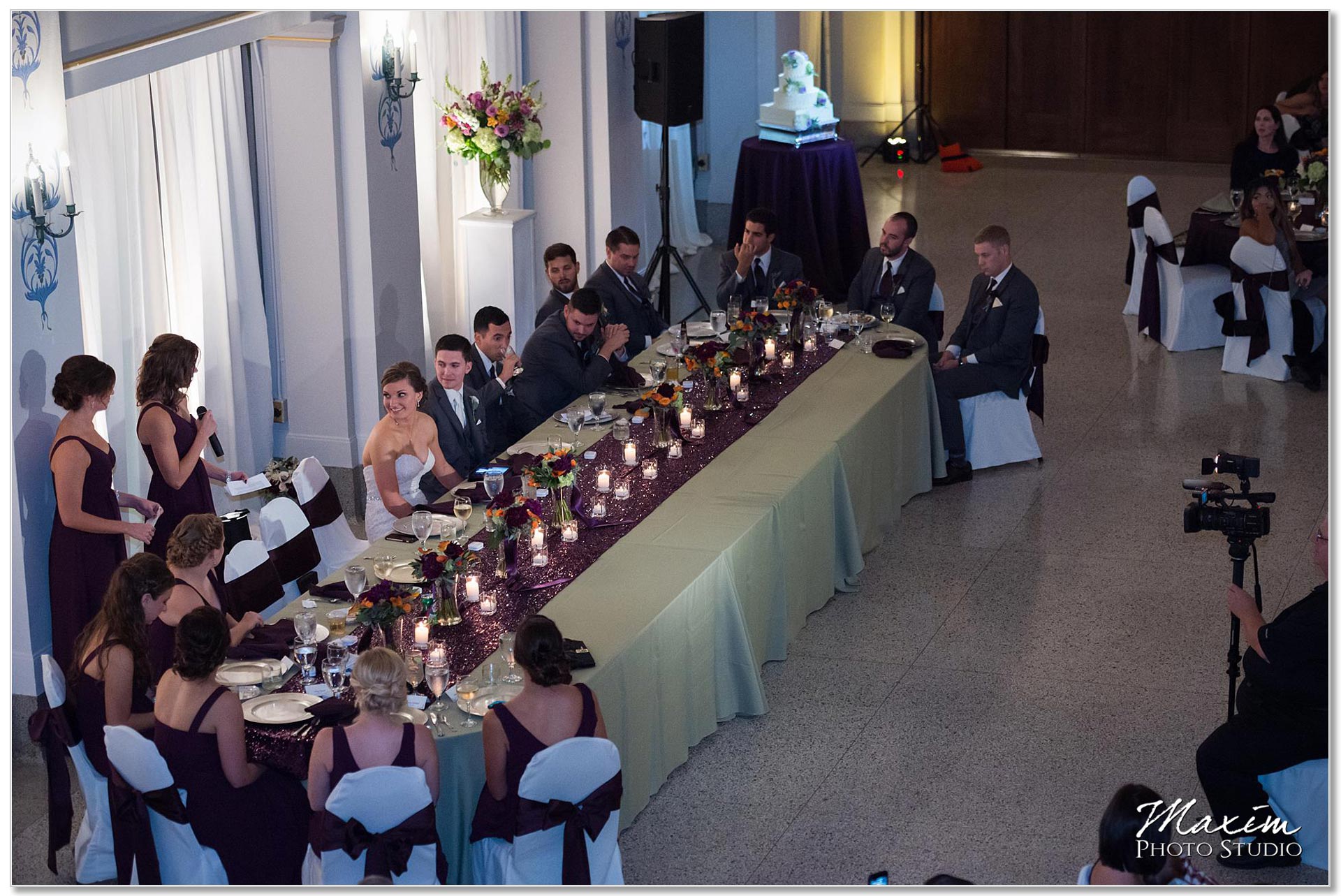 Dayton Masonic Center Wedding reception toasts