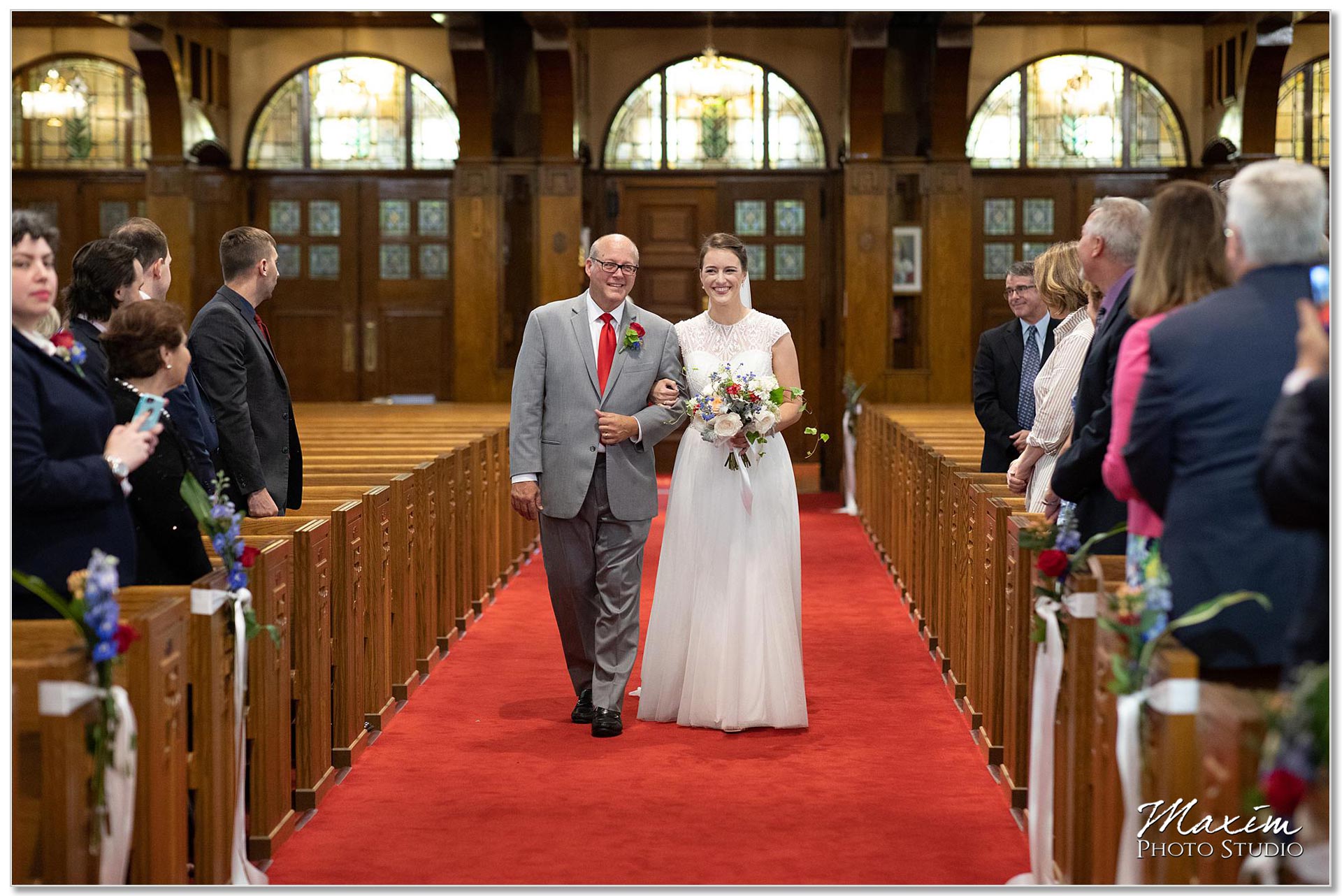 Bride at St. Joseph Catholic Church Ceremony