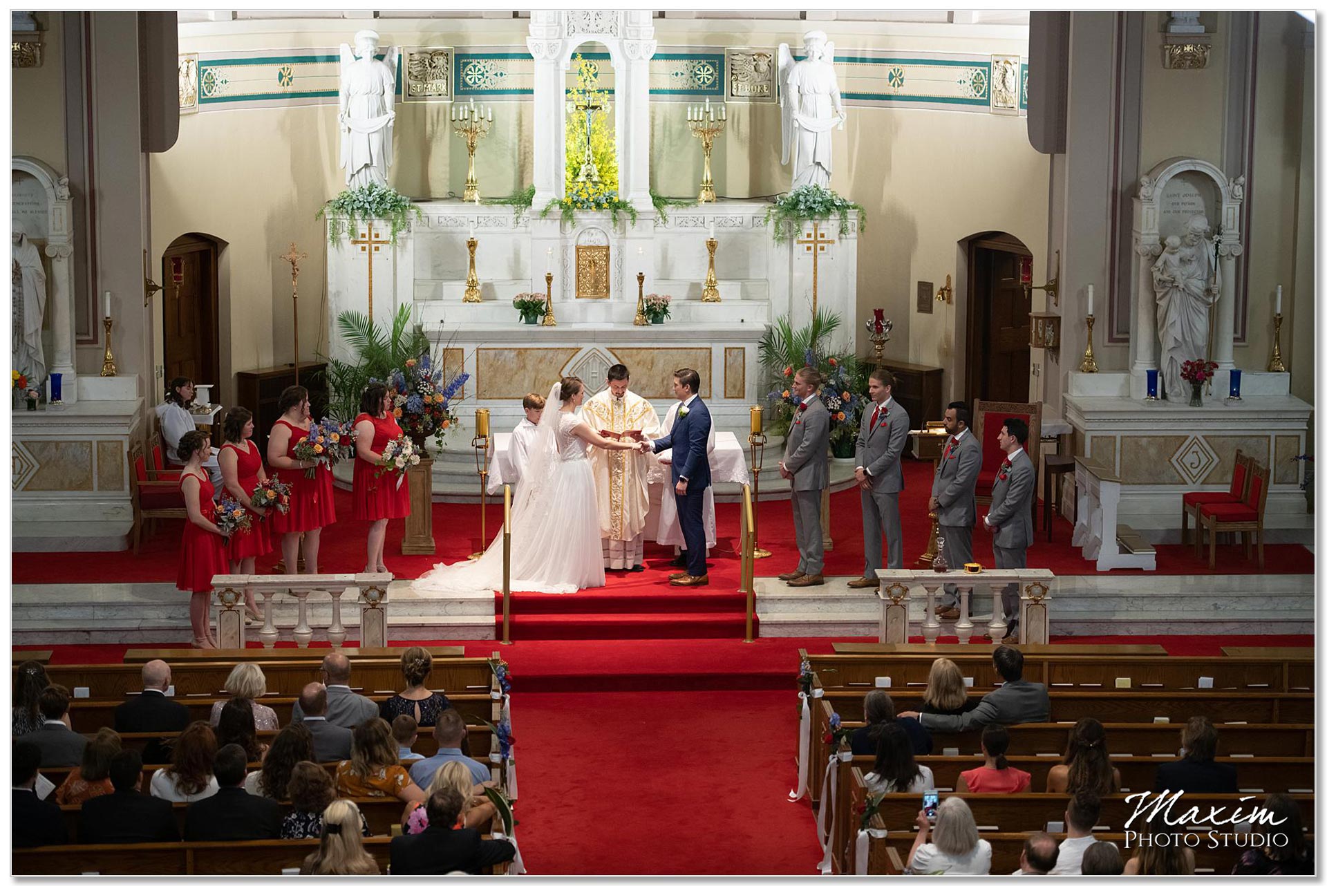 St. Joseph Catholic Church Ceremony bridal party