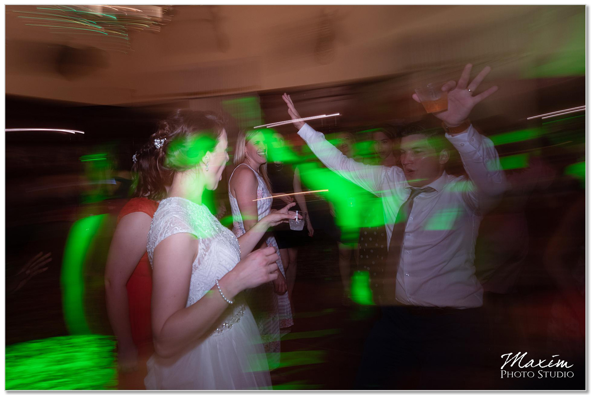 Groom dancing at Engineers Club Wedding reception