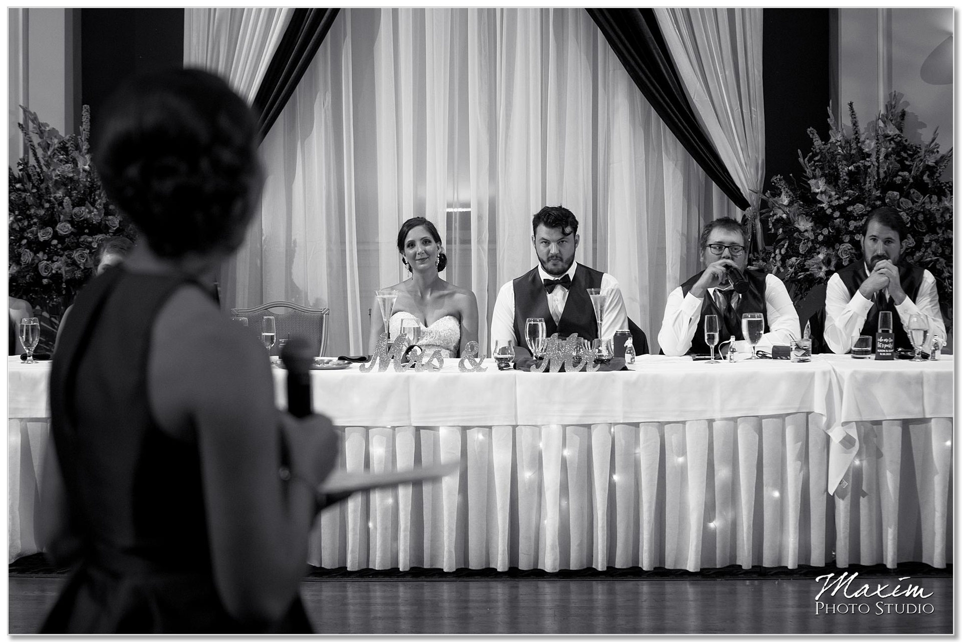 The Grand Wedding Reception toasts