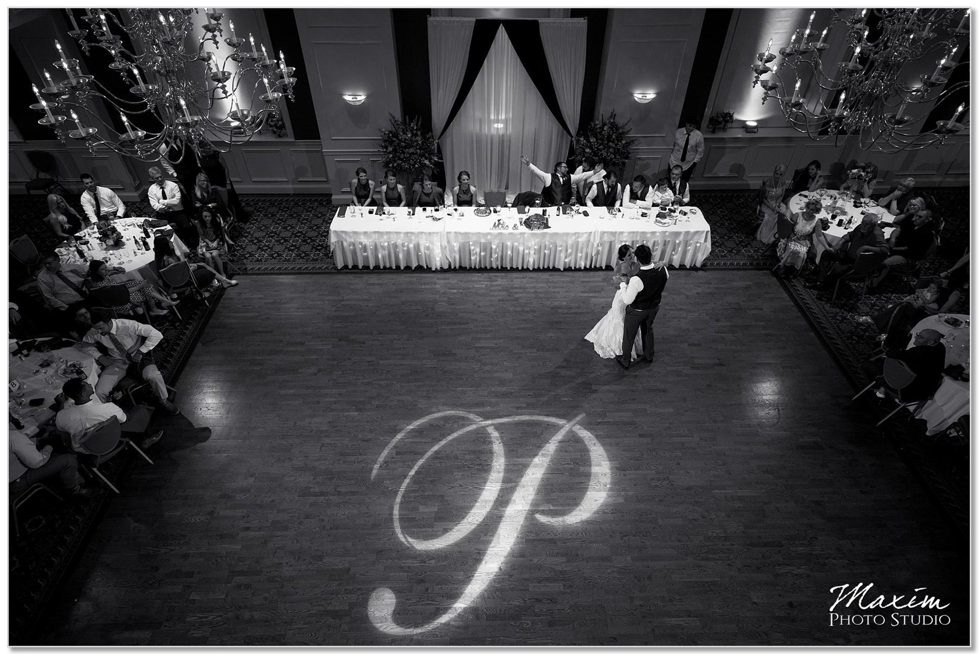 The Grand Ballroom Wedding Reception dancing
