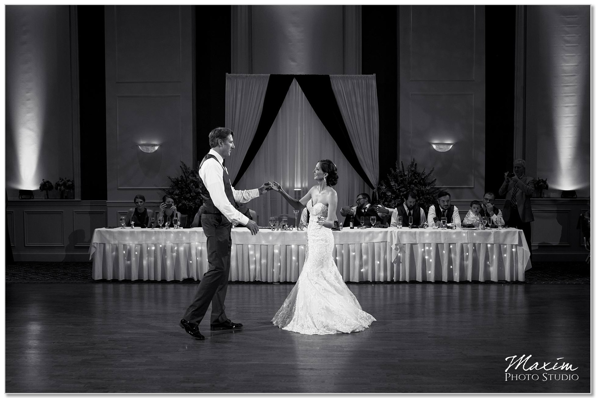 The Grand Ballroom Wedding Reception dancing