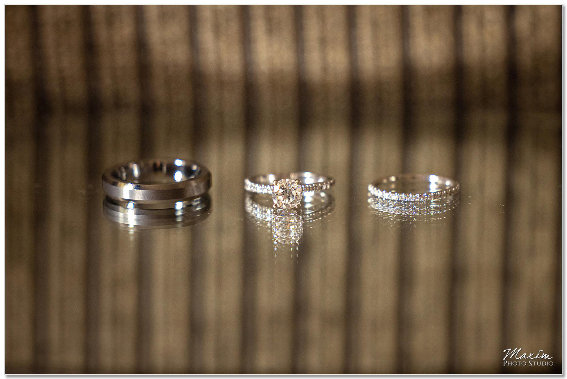Backstage Event Center wedding rings