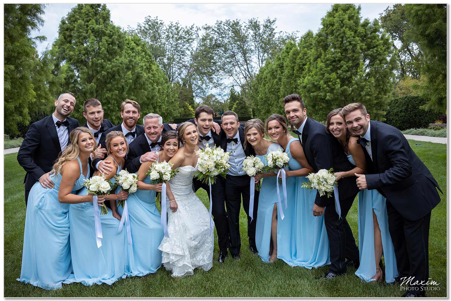Wegerzyn Gardens Bride Groom bridal party pictures