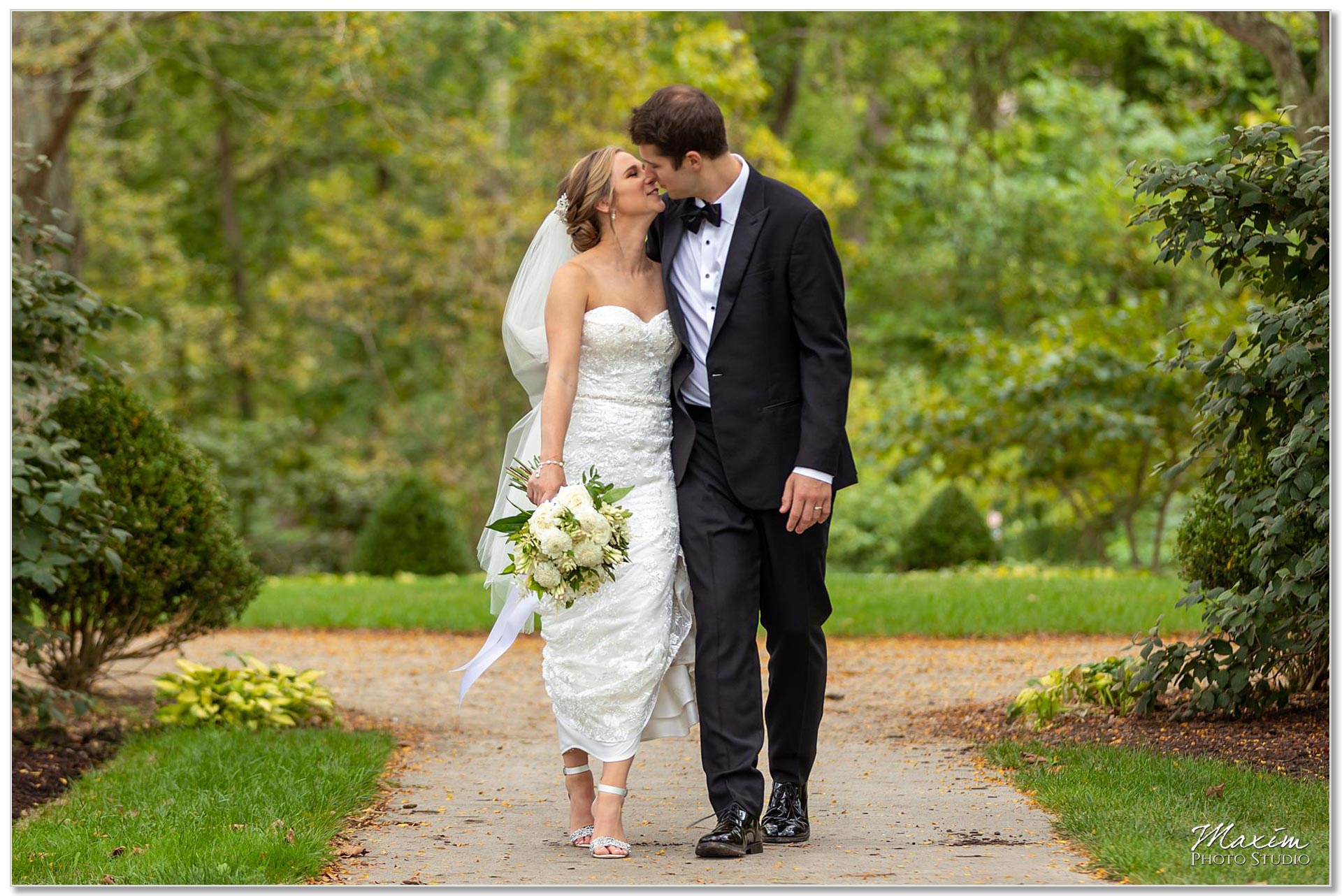 Wegerzyn Gardens Bride Groom wedding