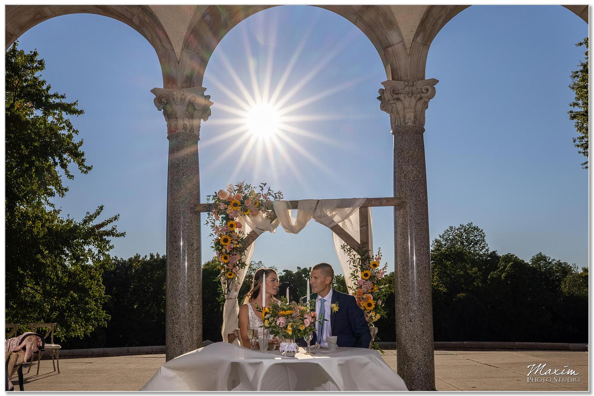 Mt. Echo Park Cincinnati Wedding Reception Sweetheart table