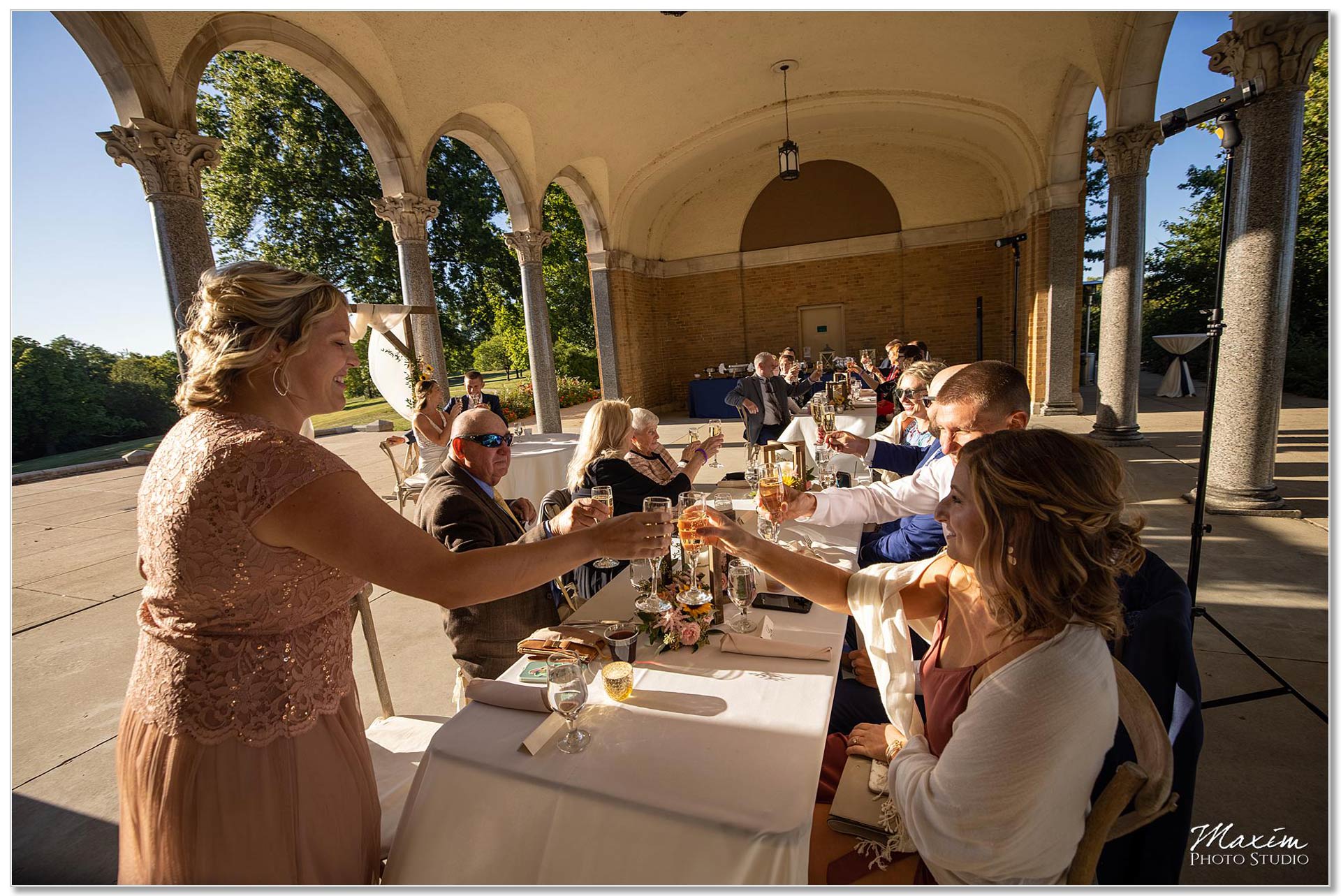 Mt. Echo Park Cincinnati Wedding Reception toast