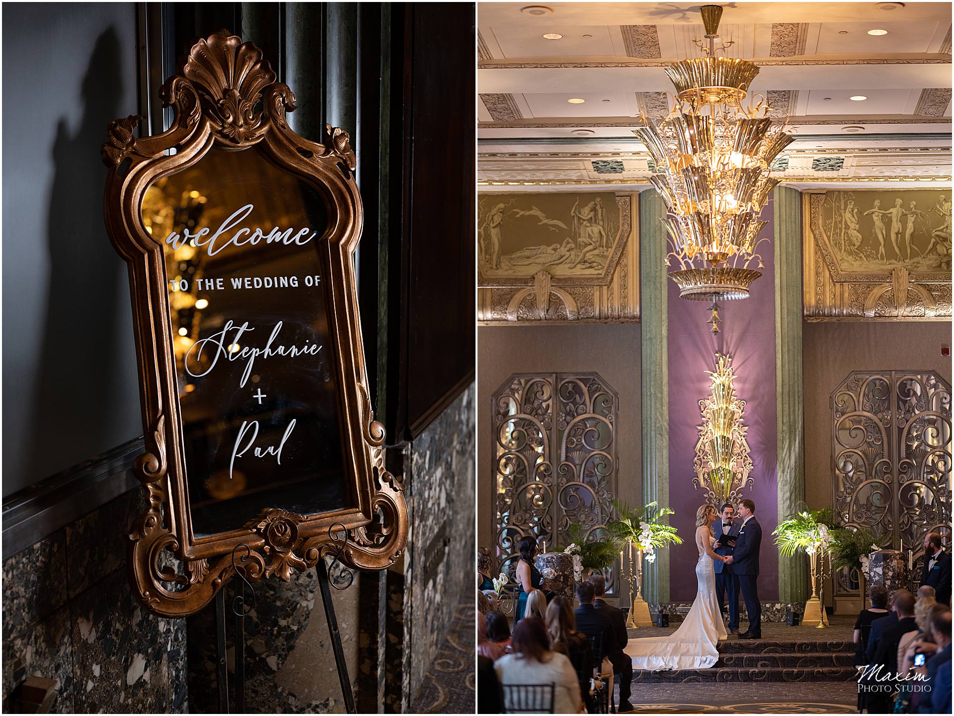 Continental Room Ceremony Hilton Netherland Plaza Cincinnati Wedding