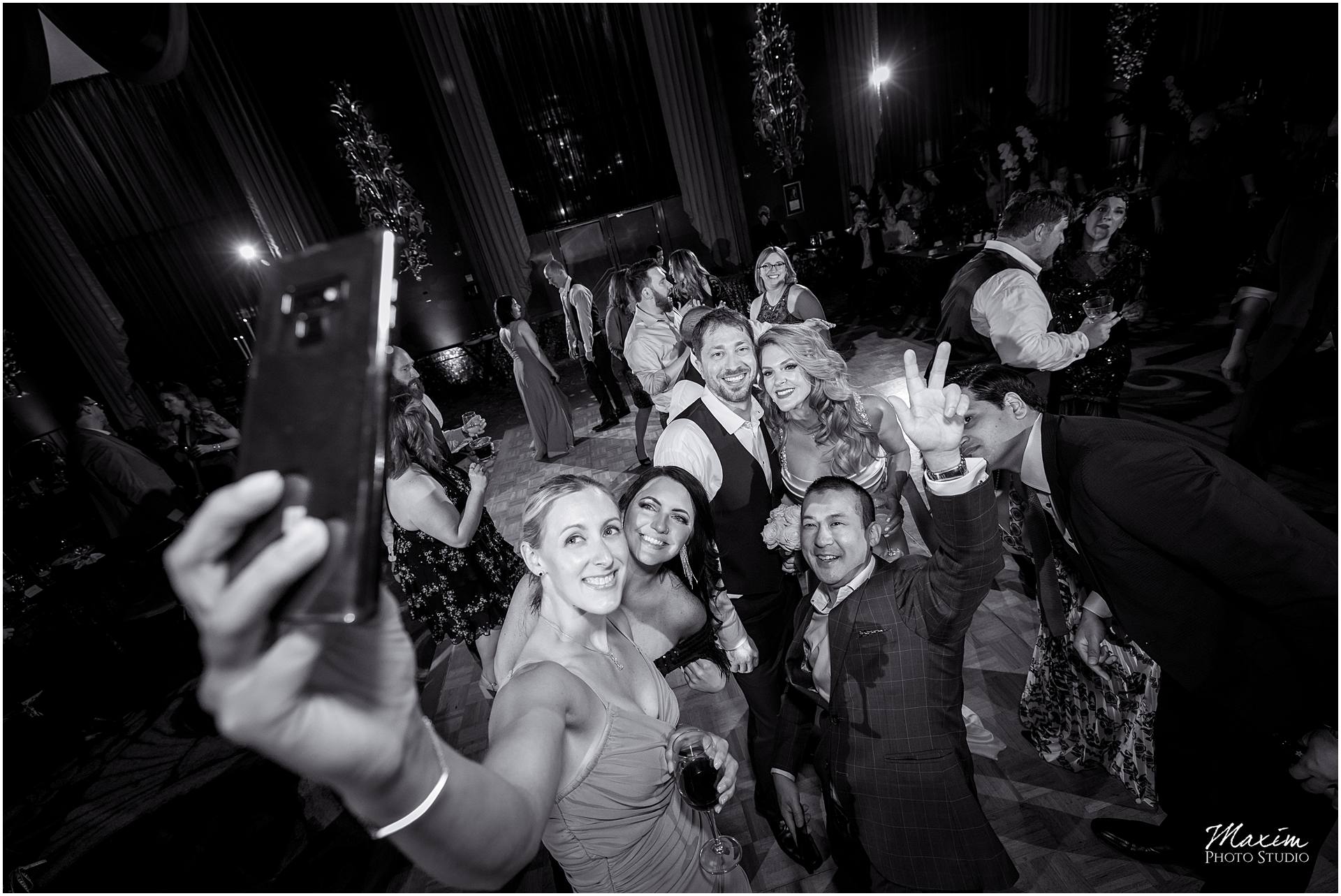 Continental Room Hilton Netherland Plaza wedding reception Dancing Selfie