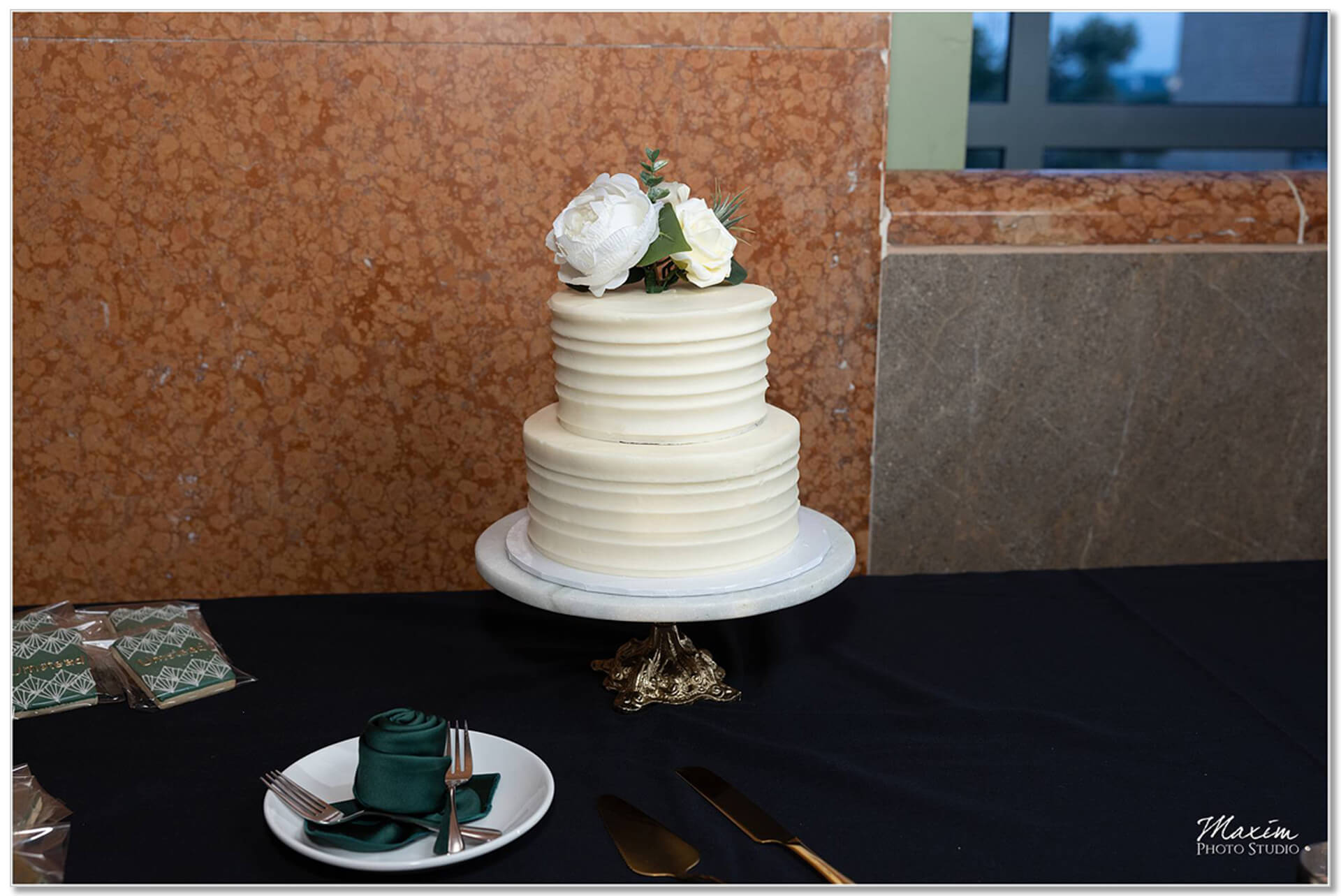 Cincinnati Museum Center Reception Wedding Cake