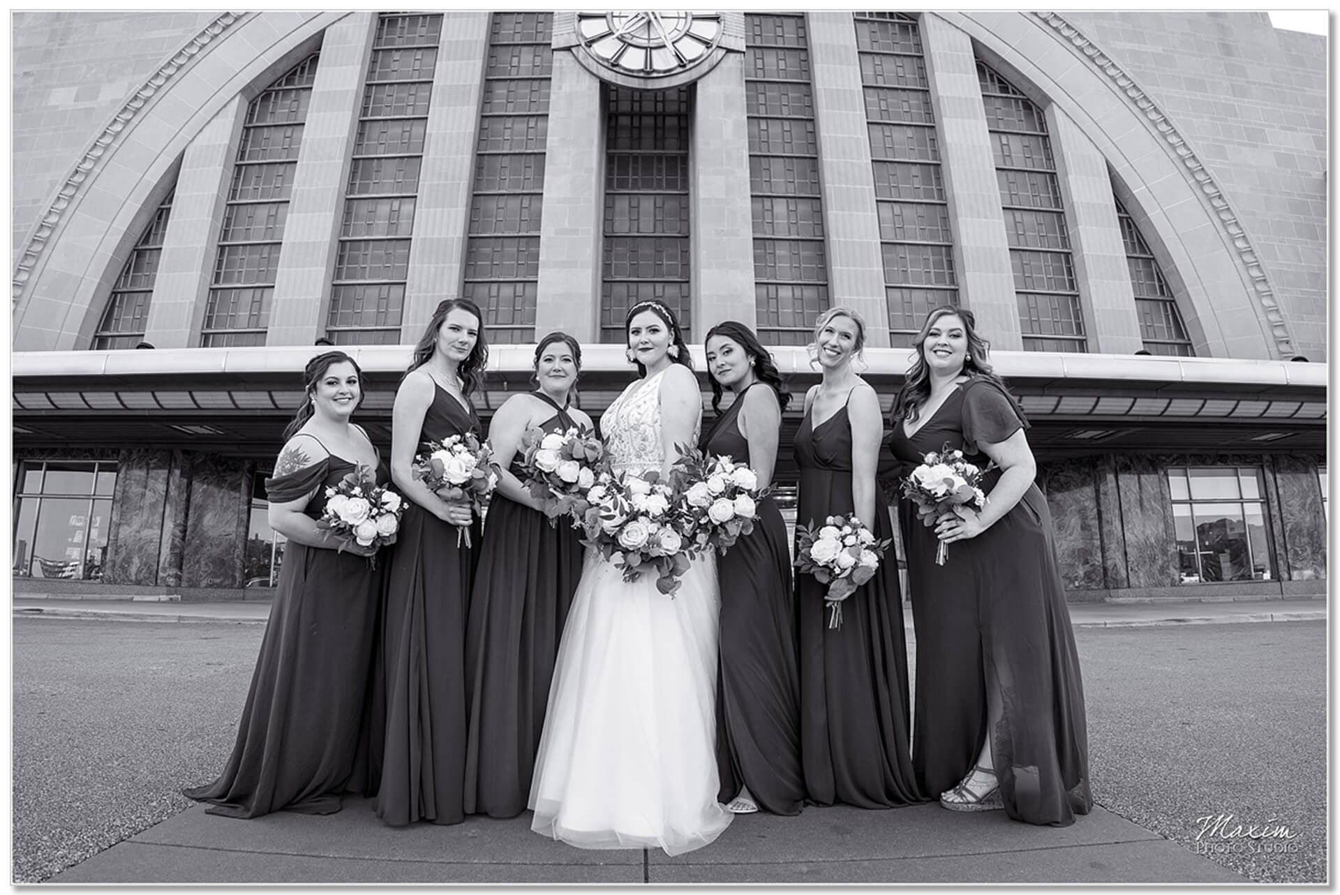 Cincinnati Museum Center Wedding bride ladies
