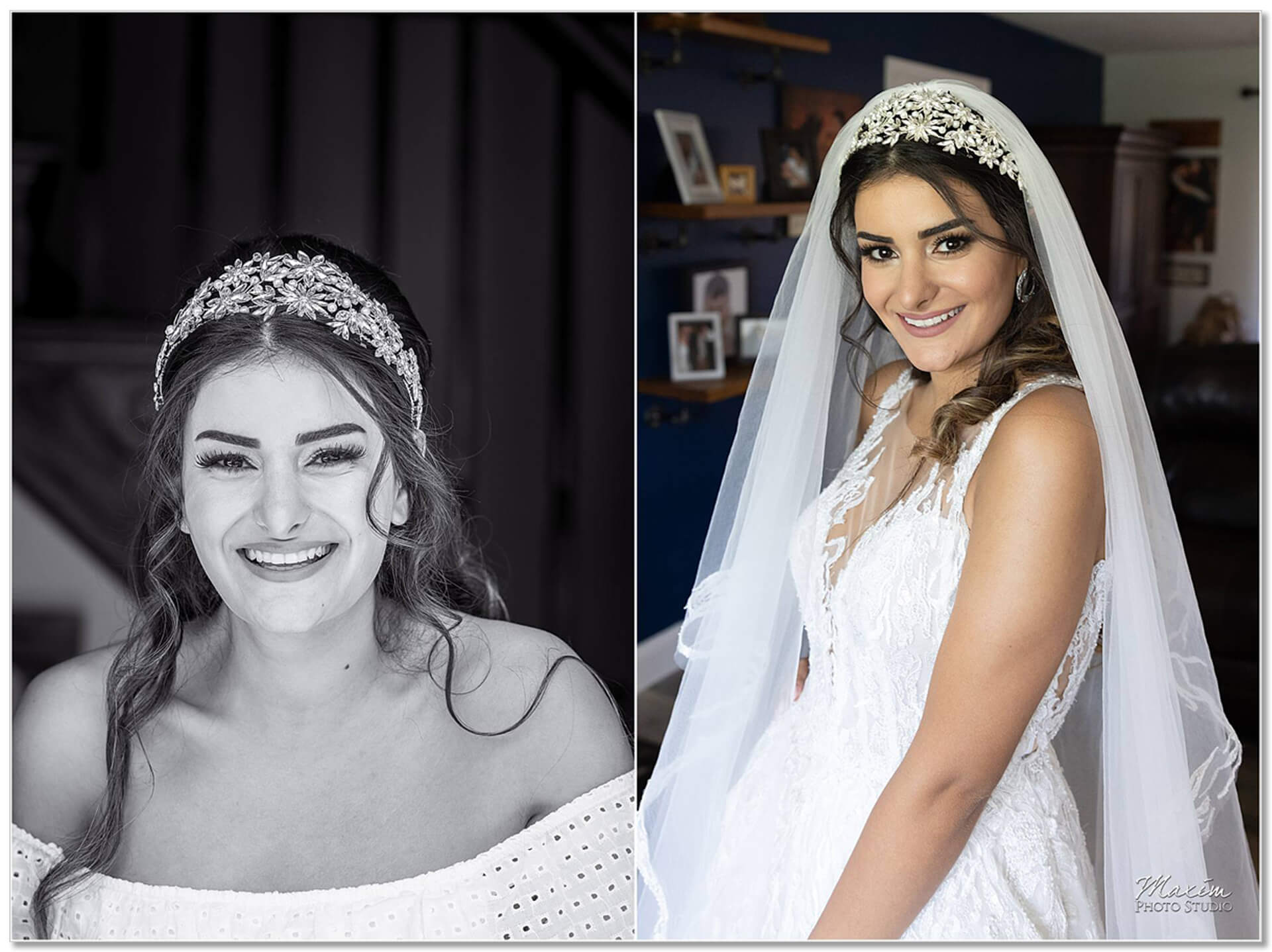 Cincinnati Lebanese wedding bride dress preparations 