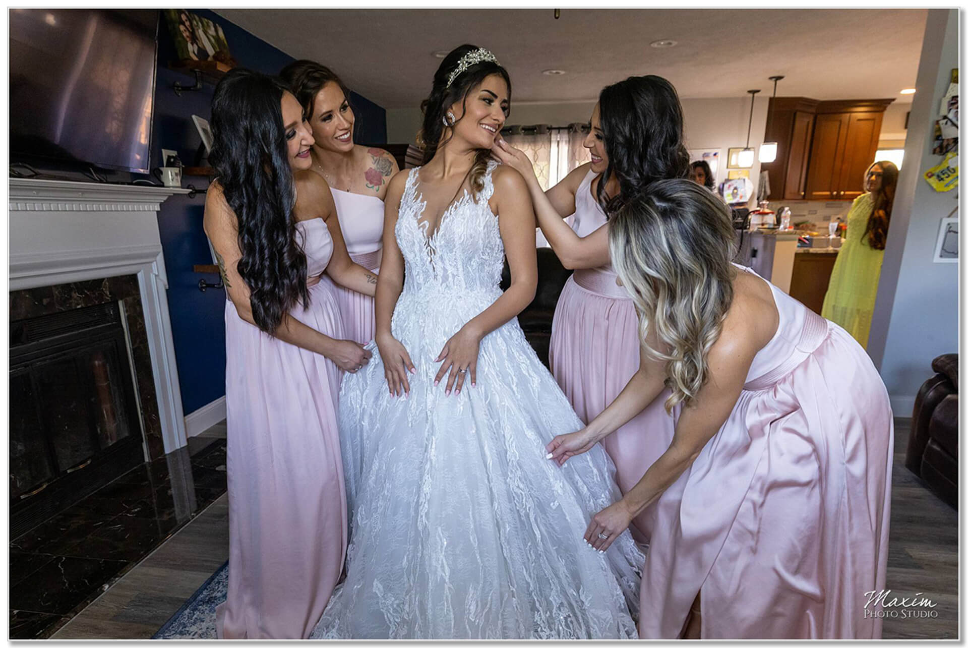 Cincinnati Lebanese wedding bridesmaids pictures