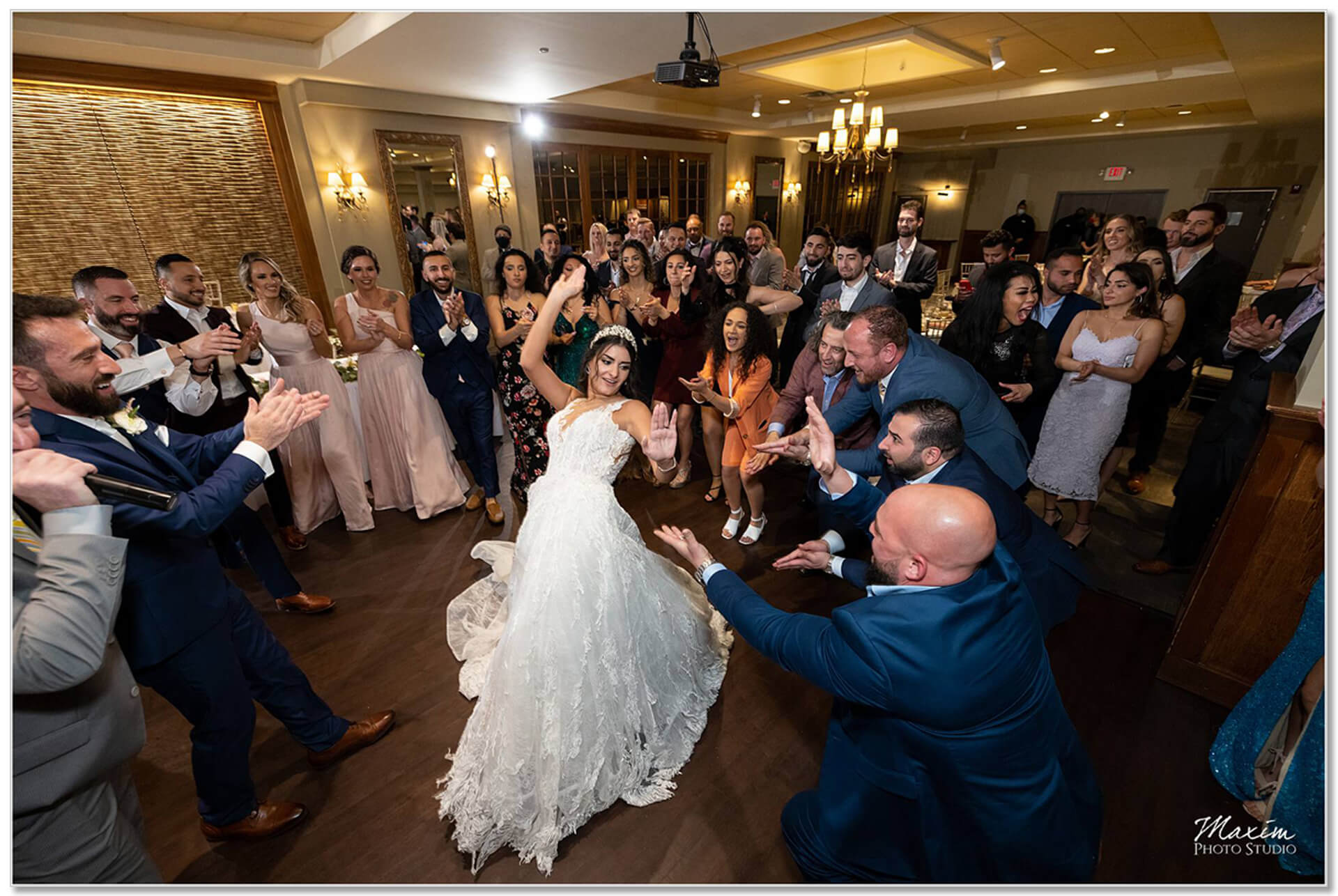 Madison Event Center reception bride groom shoulder dancing Lebanese