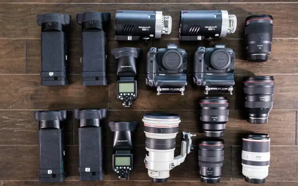 wedding photography camera gear in 2024