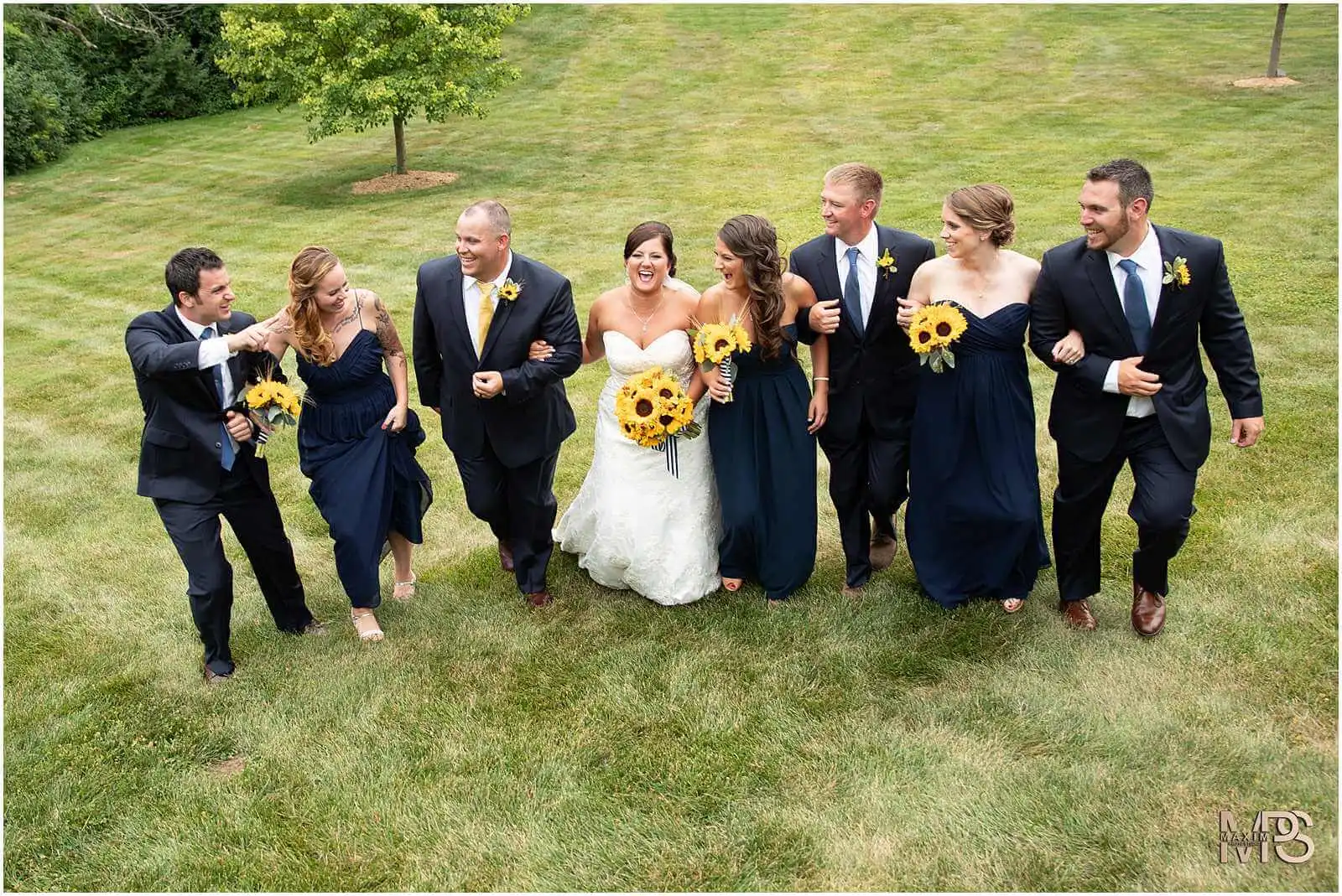 Normandy Church Dayton Ohio wedding bridal party pictures