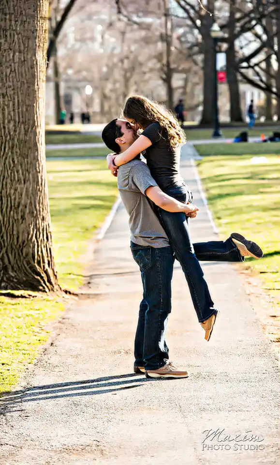 Ohio State University engagement pictures
