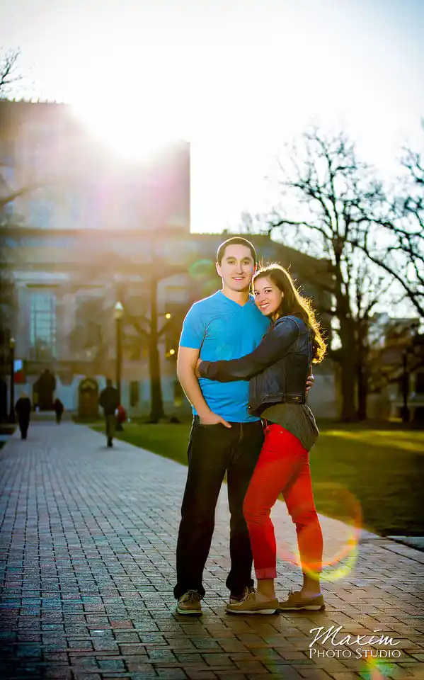 Ohio State University engagement pictures