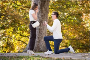 Eden Park Cincinnati Surprise proposal photography