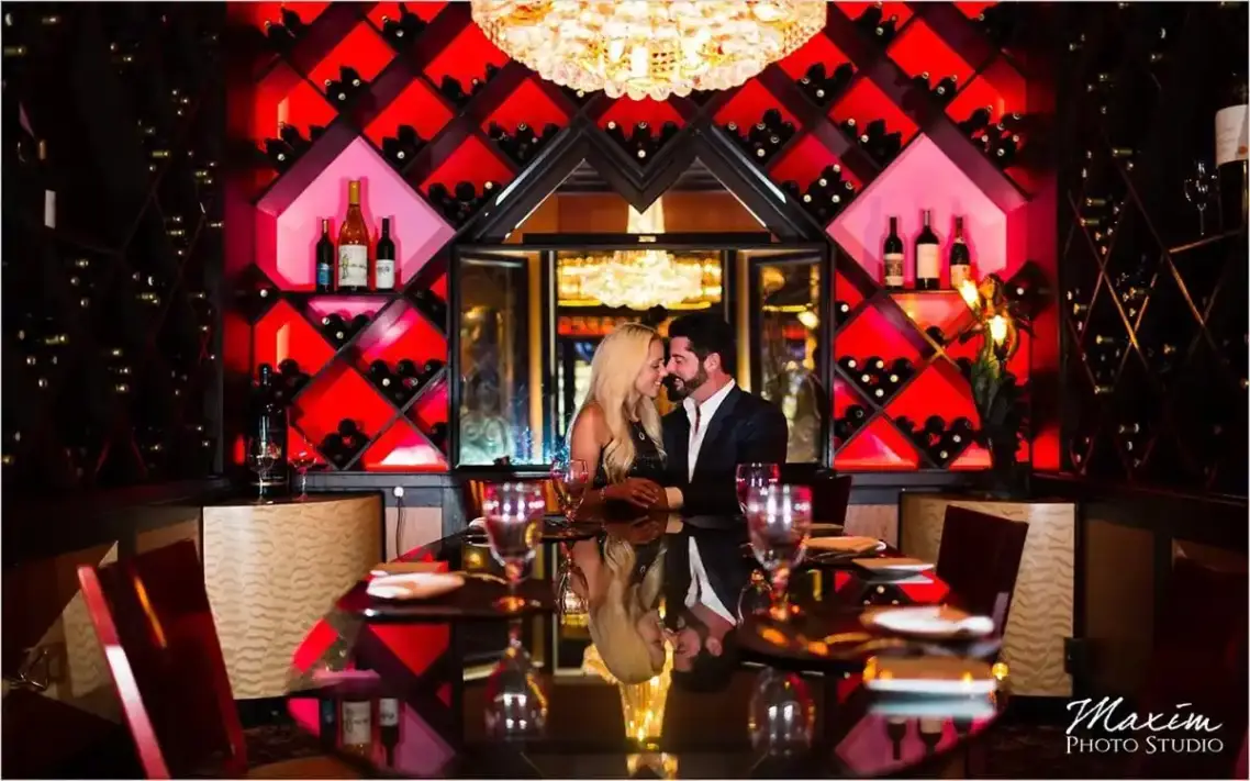 Jeff Ruby's Steakhouse Cincinnati wedding engagement