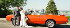 Drees Pavilion Wedding Photography first look bride groom Cincinnati skyliine