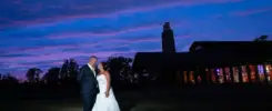 Cox Arboretum Dayton Ohio wedding reception bride and groom