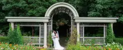 Wegerzyn Gardens Mexican wedding bride groom