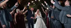 Cincinnati wedding sparkler bride groom