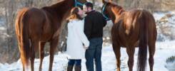 Ohio horse farm Cincinnati wedding engagement