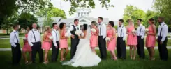 Schuster Center Dayton Ohio bridal party pictures