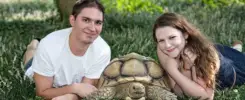 Spring Grove Cemetery Cincinnati engagement with turtle